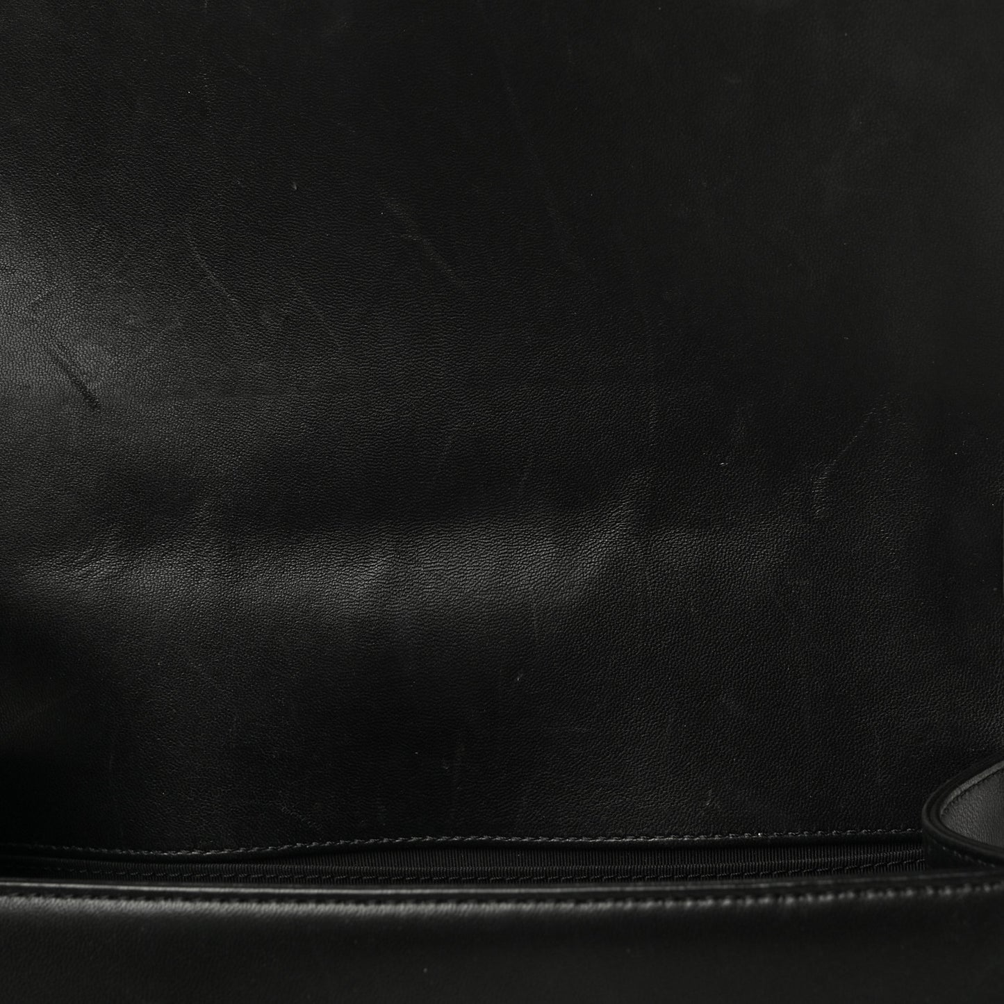 Lambskin Quilted Medium Boy Flap Black