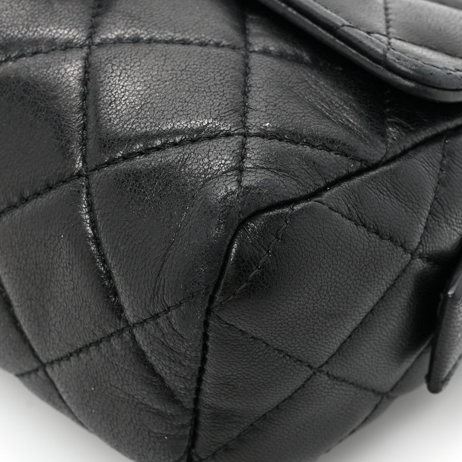 Chanel Lambskin Quilted Flap Cosmetic Case Black 11 of 17