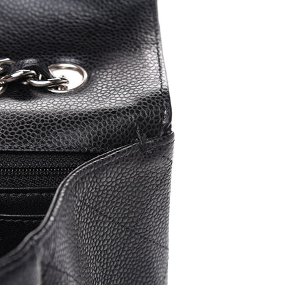 Chanel Caviar Quilted Jumbo Single Flap Black 10 of 12