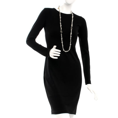 Chanel Pearl CC Graffiti Long Necklace Black Gold 2 of 4