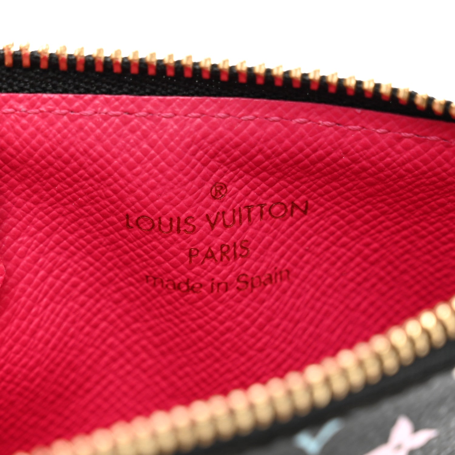 Louis Vuitton Monogram Multicolor Key Pouch Black Grenade 6 of 8