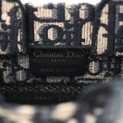 Christian Dior Oblique Mini Book Tote Phone Bag Blue 6 of 11