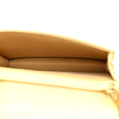 Chanel Lambskin Quilted Pearl Crush Clutch With Chain Yellow 5 of 11