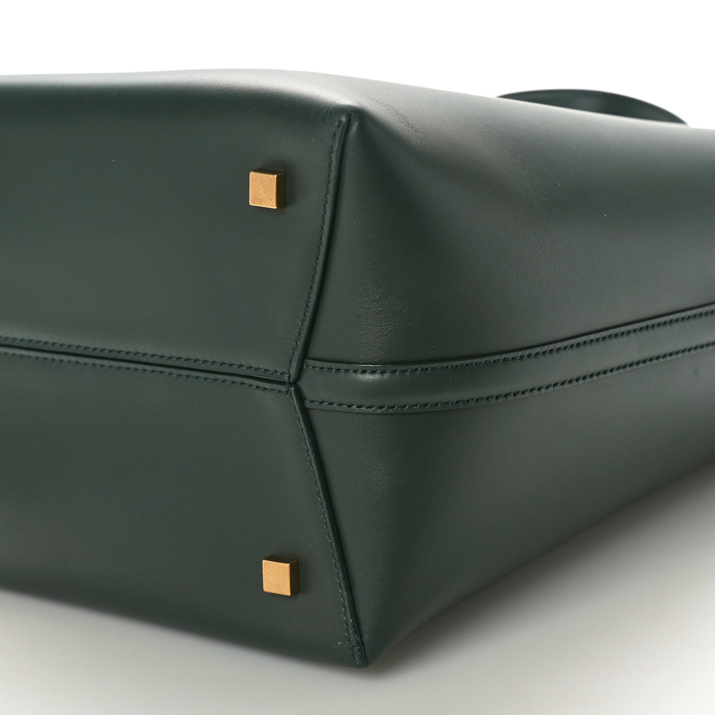 Shiny Calfskin Le 37 Bucket Bag Vert Fonce