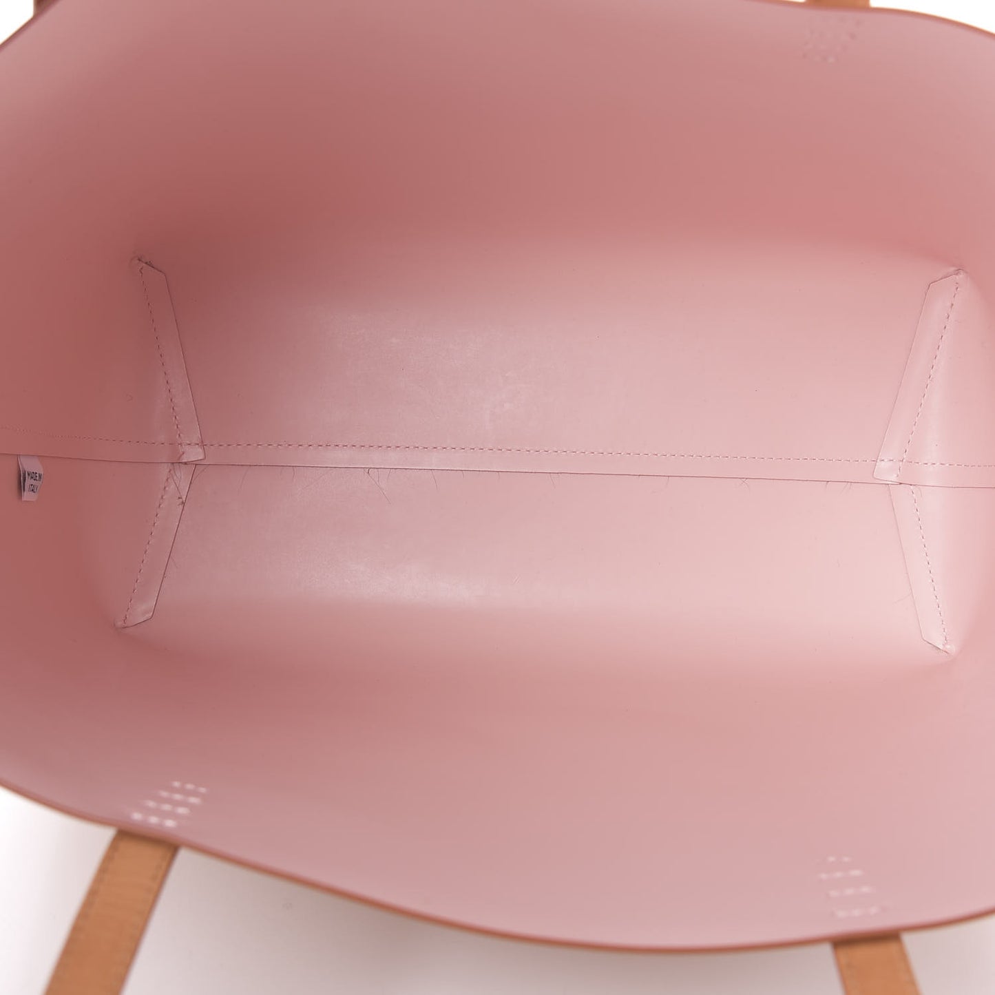 Calfskin Large Shopping Tote Cammello Rosa