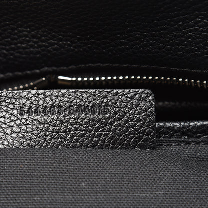 Alexander McQueen Pebbled Calfskin Small Skull Padlock Zip Around Tote Black 6 of 10