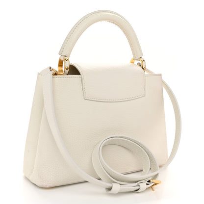 Louis Vuitton Taurillon Capucines BB Blanc Casse 3 of 10