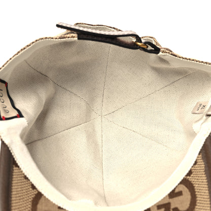 Gucci Monogram Jumbo GG Baseball Hat XL 59 Camel Ebony 7 of 9