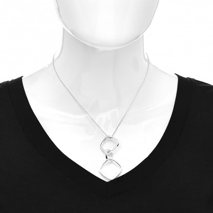 Tiffany Sterling Silver Frank Gehry Triple Torque Pendant Necklace 2 of 4