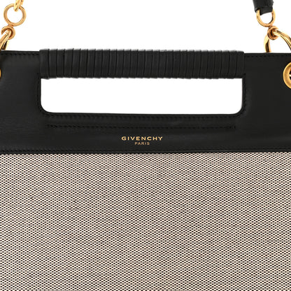 Givenchy Canvas Calfskin Medium Whip Top Handle Crossbody Natural 6 of 8