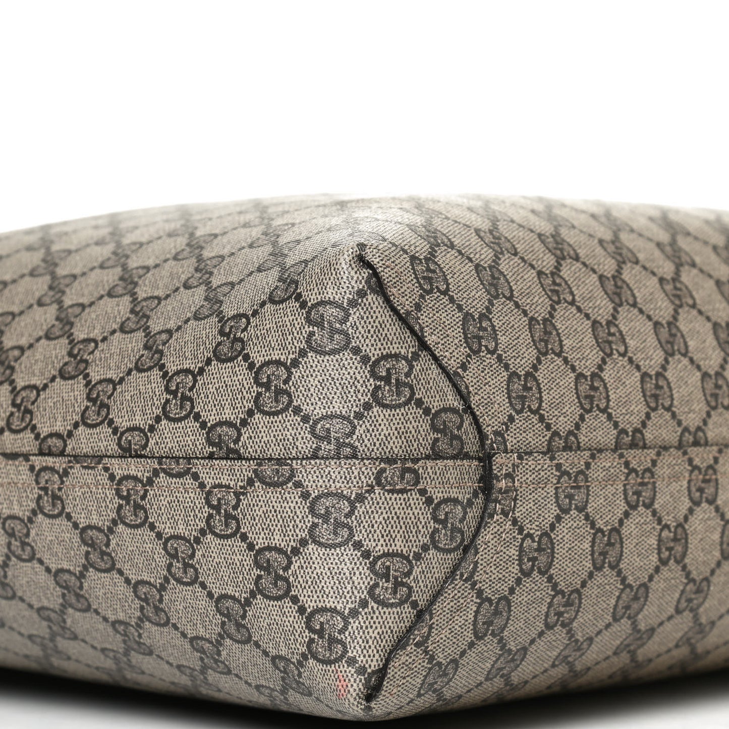 GG Supreme Monogram Large Reversible Tote Beige Black
