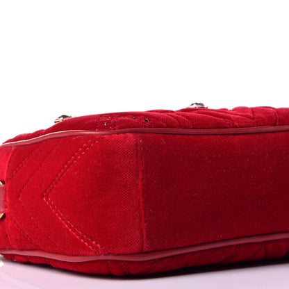 MCM Velvet Swarovski Crystal Belt Bag Viva Red 7 of 8