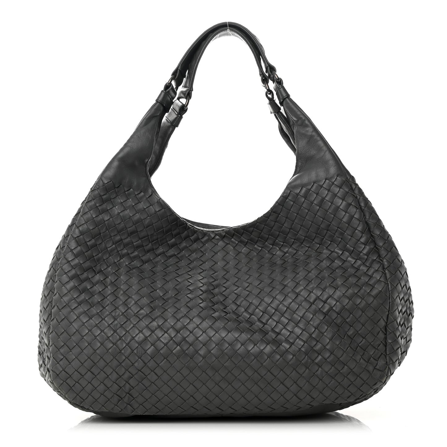 Nappa Intrecciato Large Campana Hobo Shadow