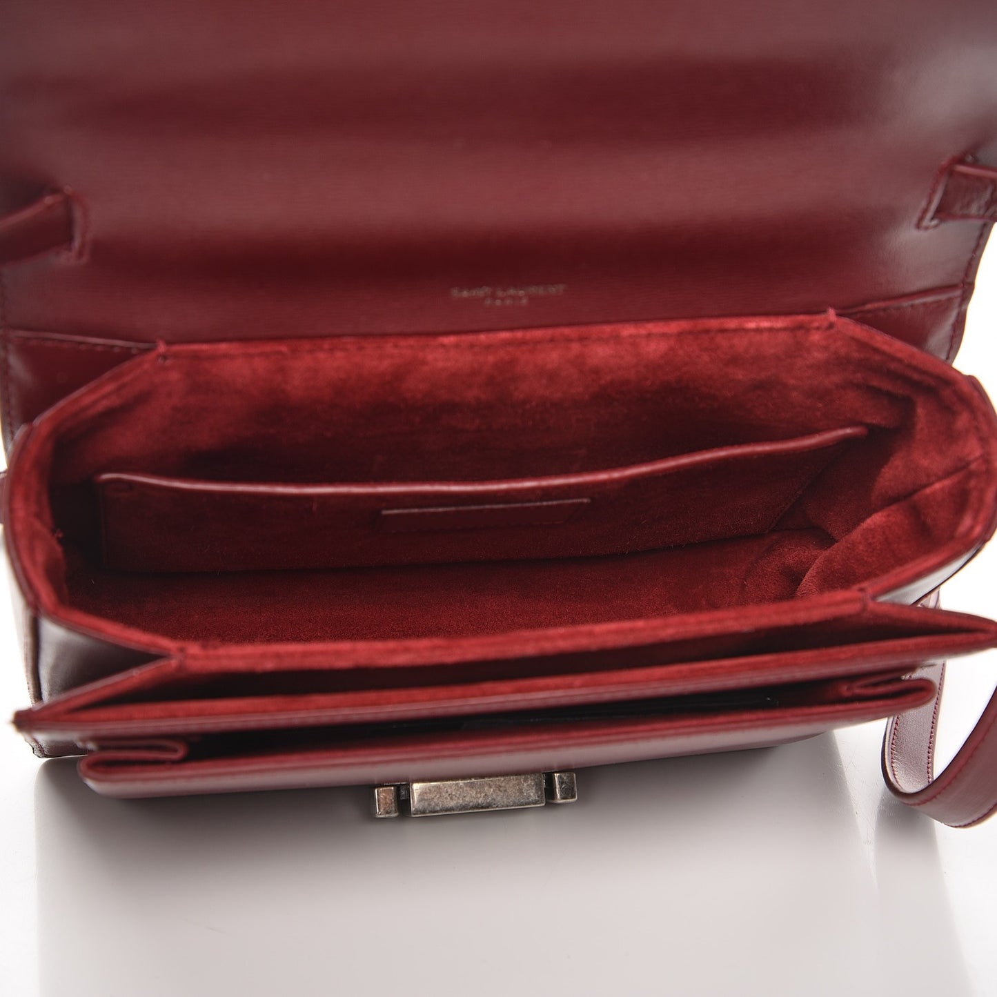 Calfskin Medium Bellechasse Satchel Burgundy