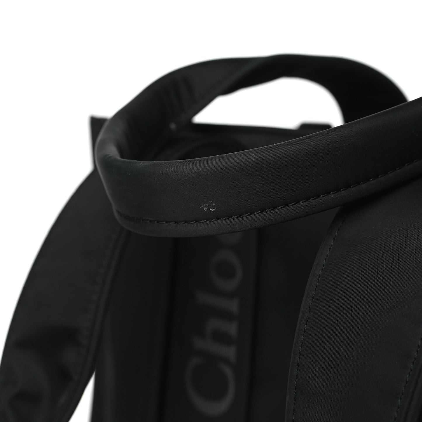 Recycled Nylon Medium Woody Ribbon Tote Black