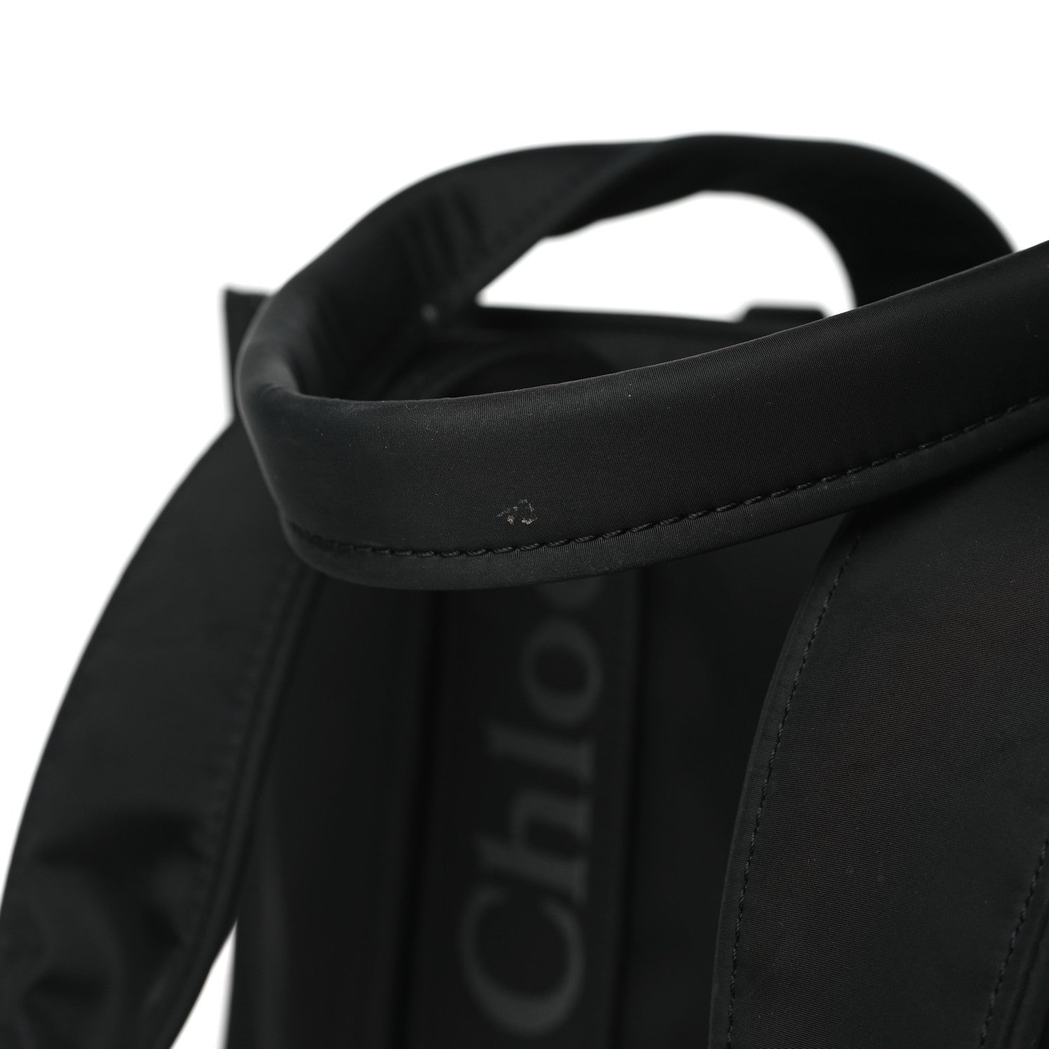 Chloe Recycled Nylon Medium Woody Ribbon Tote Black 11 of 12