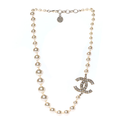 Chanel Pearl CC 100th Anniversary Necklace Light Gold 3 of 5