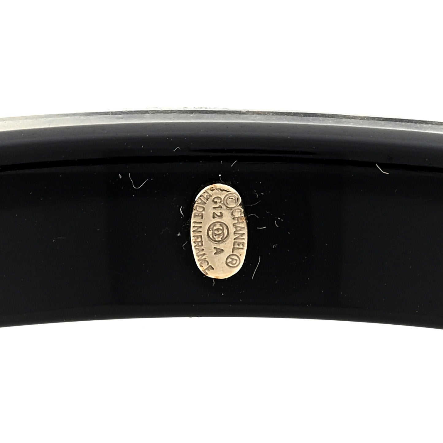 Resin Pearl CC Bangle Black