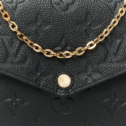 Louis Vuitton Empreinte Pochette Felicie Chain Wallet Black 8 of 11