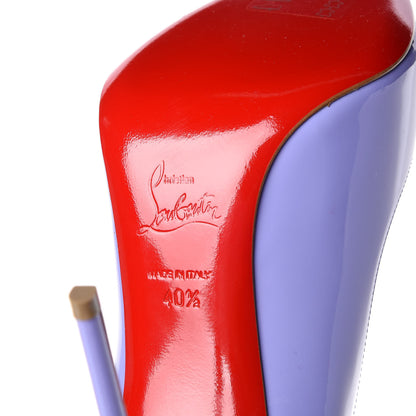 Christian Louboutin Patent Pigalle Follies 100 Pumps 40.5 Hortensia 6 of 8