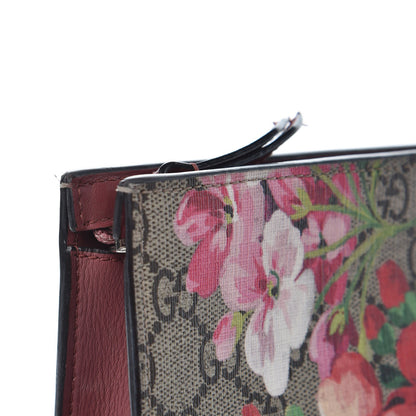 Gucci GG Supreme Monogram Blooms Large Cosmetic Case Beige Multicolor Dry Rose 8 of 10