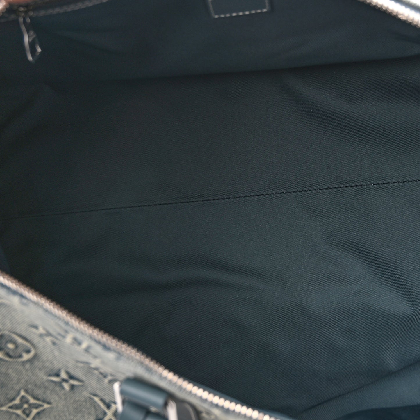 Monogram Washed Denim Keepall Bandouliere 50 Blue