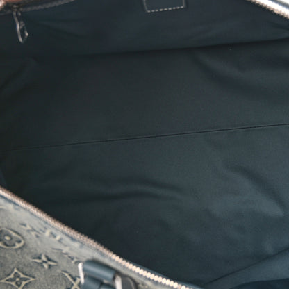 Louis Vuitton Monogram Washed Denim Keepall Bandouliere 50 Blue 4 of 8