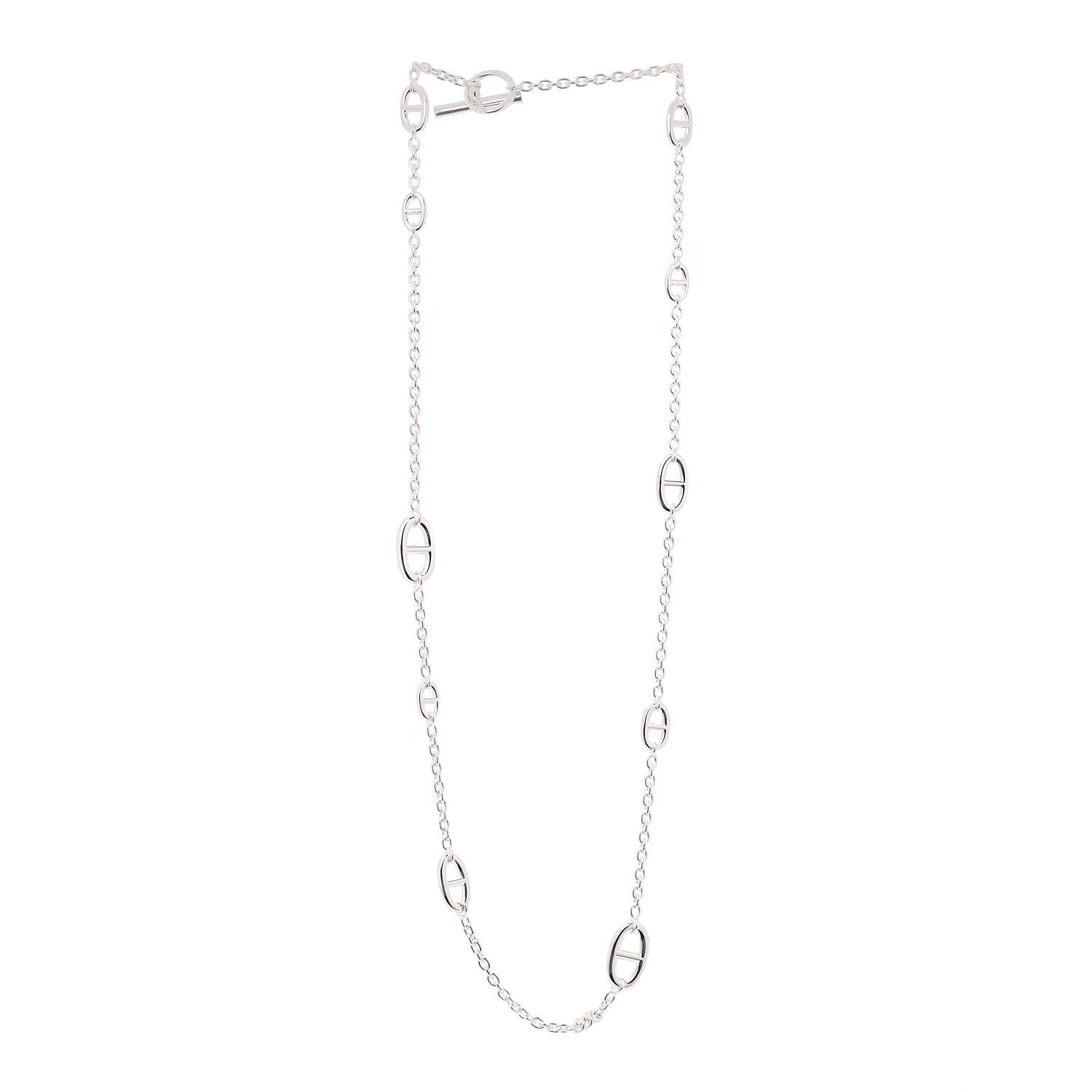 Hermes Sterling Silver Farandole Necklace 80 3 of 5