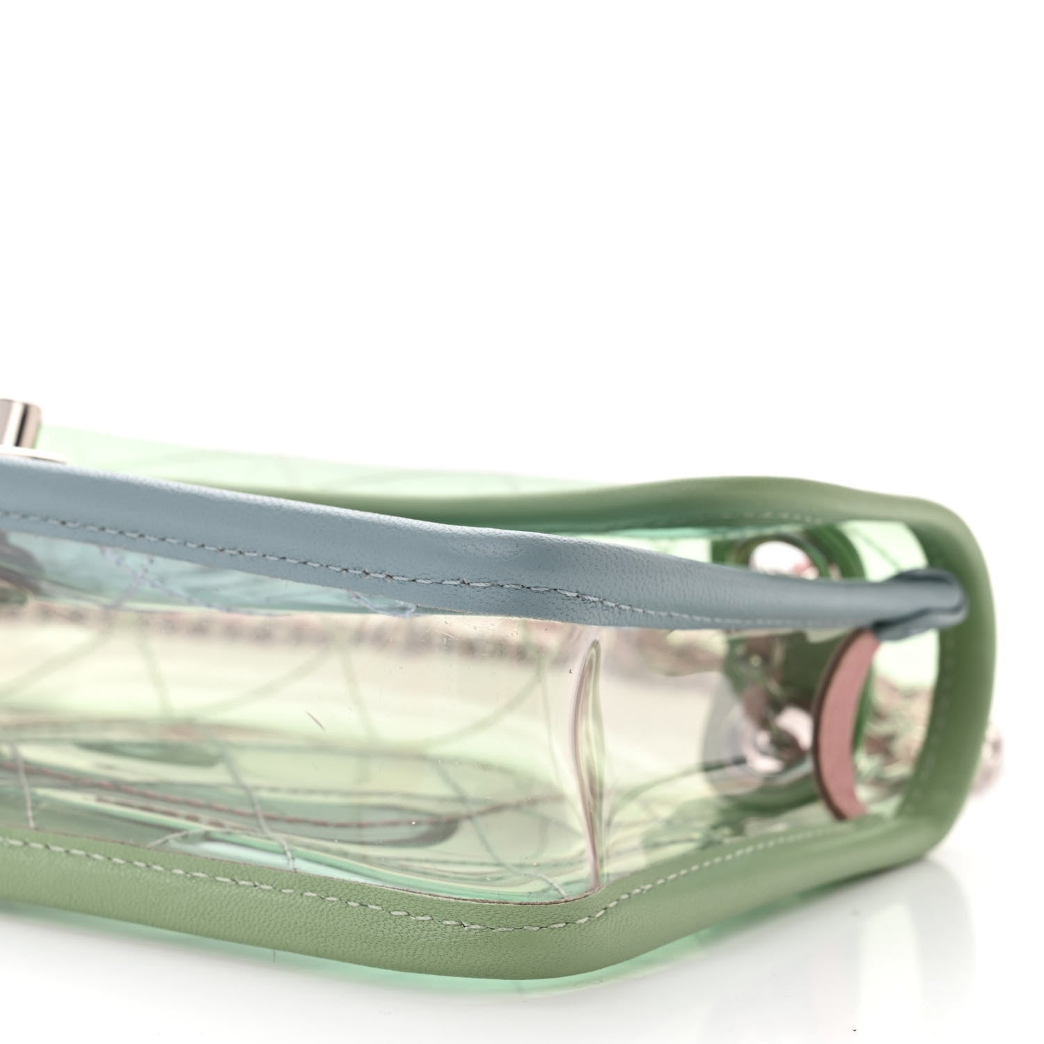 Chanel Lambskin PVC Quilted Mini Coco Splash Flap Blue Green 10 of 11