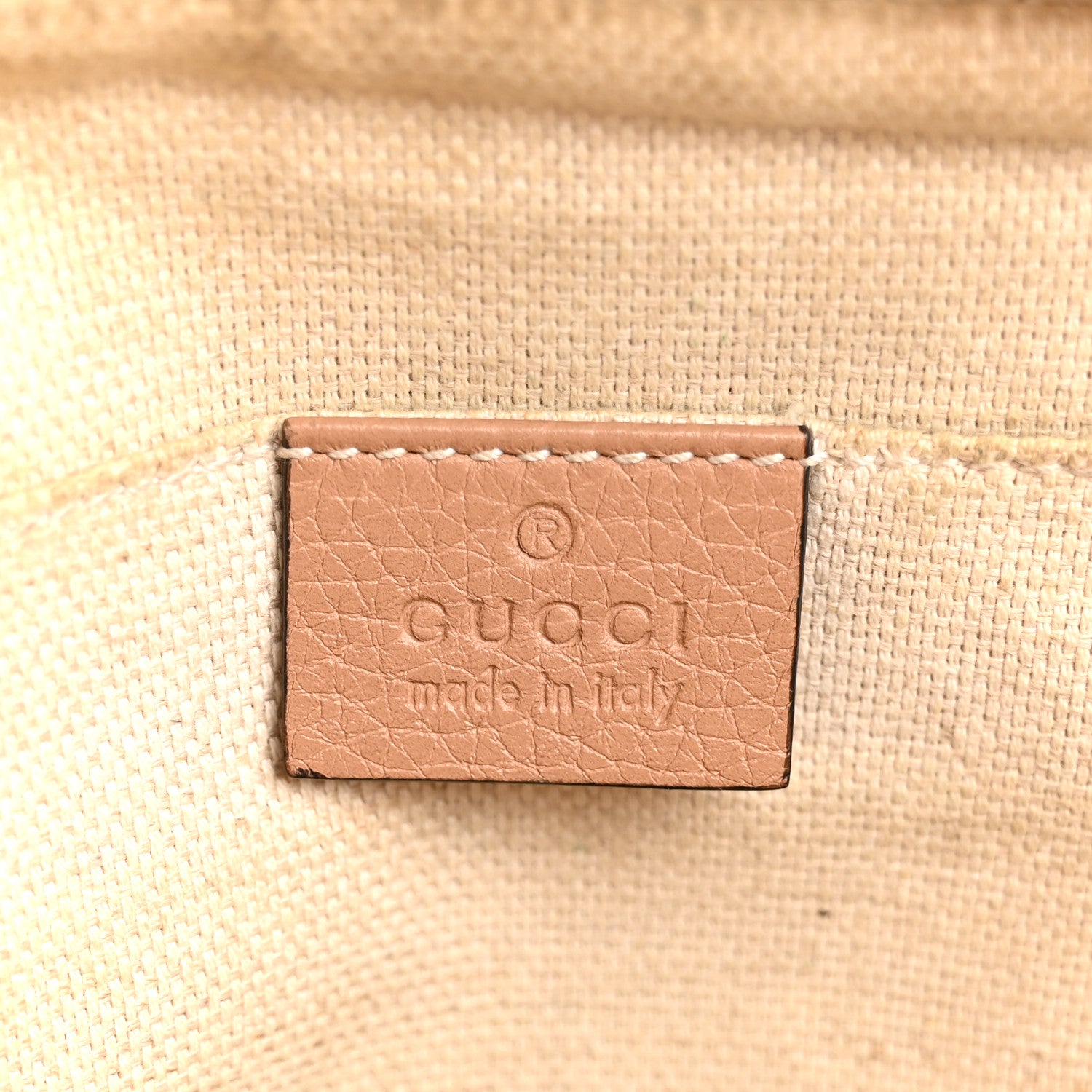 Gucci Pebbled Calfskin Small Soho Disco Bag Rose Beige 6 of 16