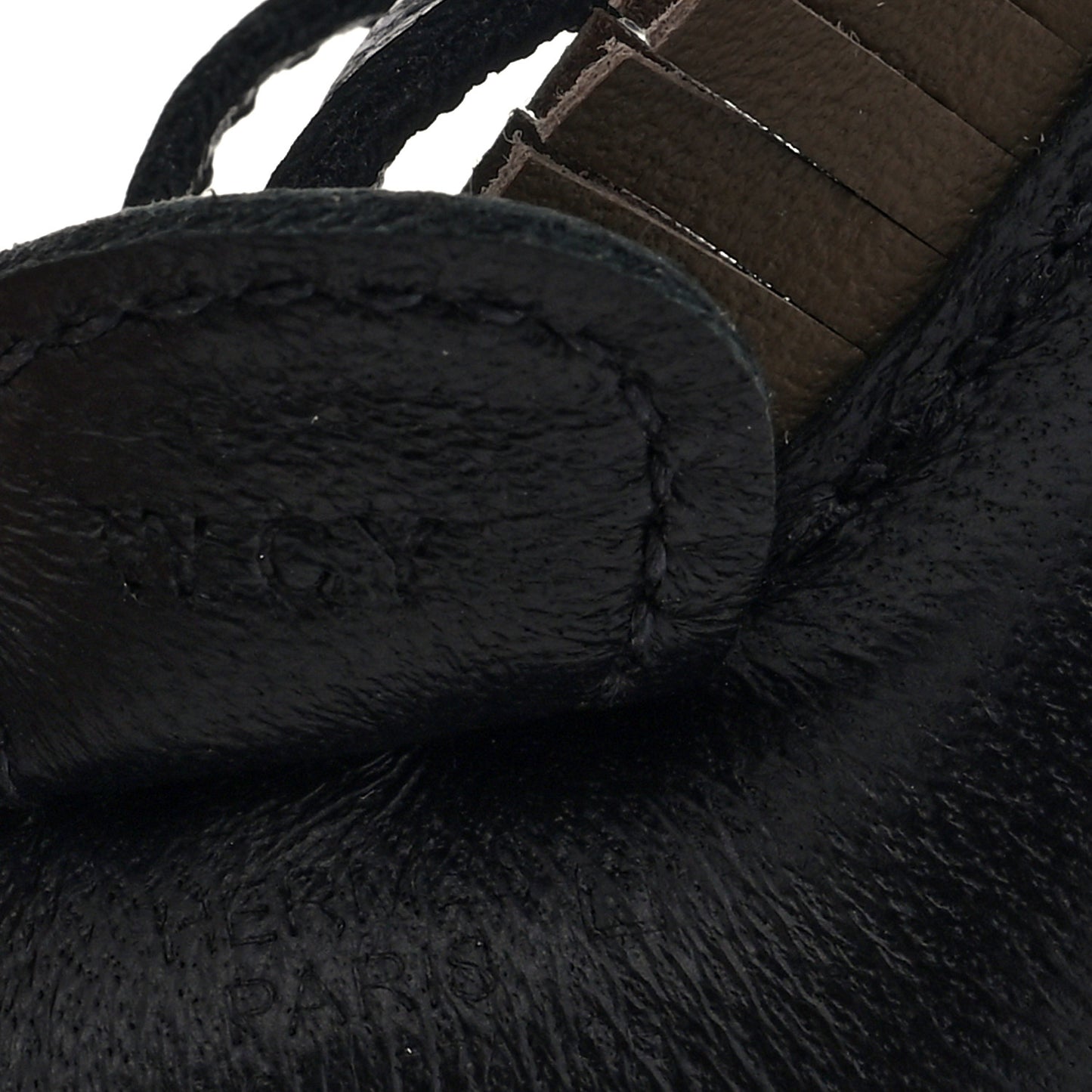 Milo Lambskin Grigri Rodeo Horse Bag Charm PM Black Etoupe
