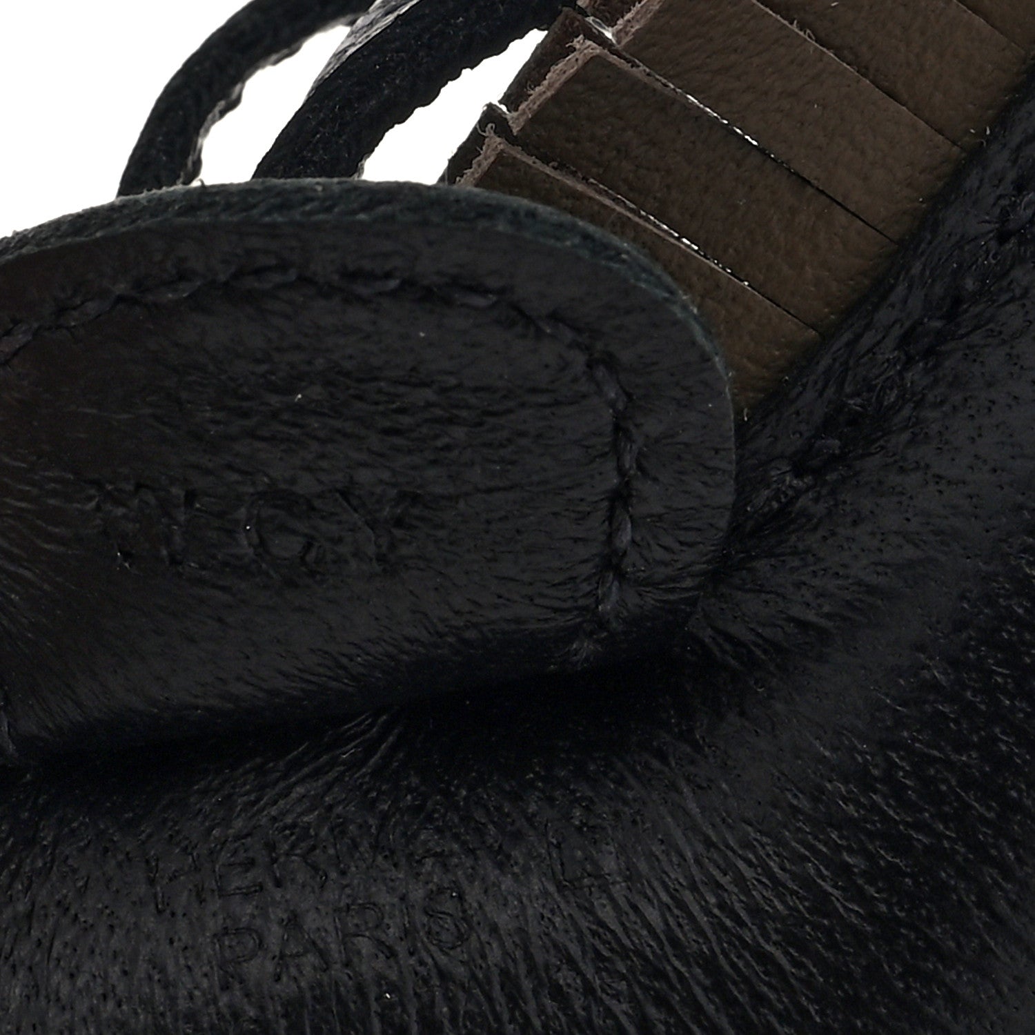 Hermes Milo Lambskin Grigri Rodeo Horse Bag Charm PM Black Etoupe 3 of 4