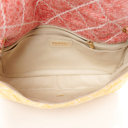Chanel Jersey Quilted Jumbo Fabrics and Co Flap Multicolor 5 of 12
