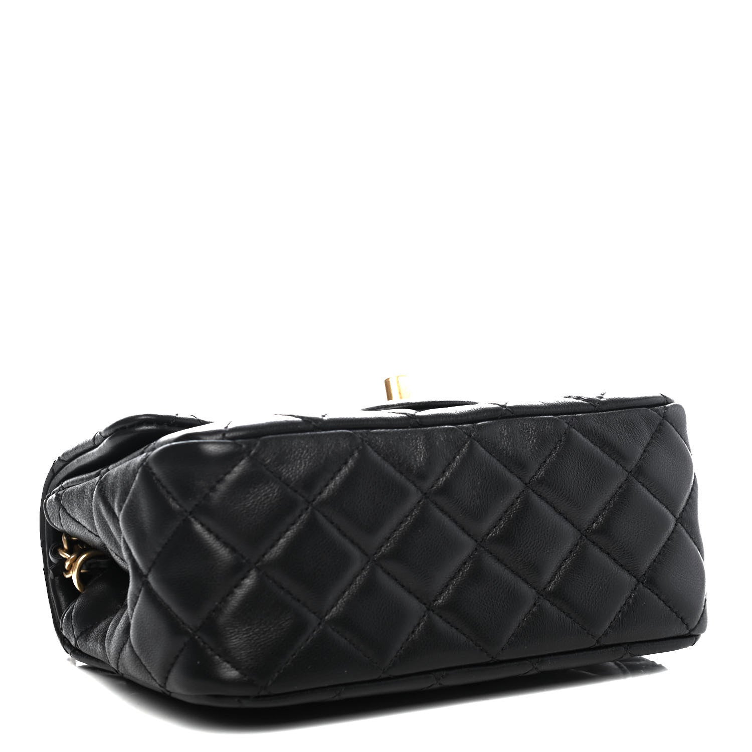 Chanel Lambskin Quilted Mini Pearl Crush Flap Black 3 of 4