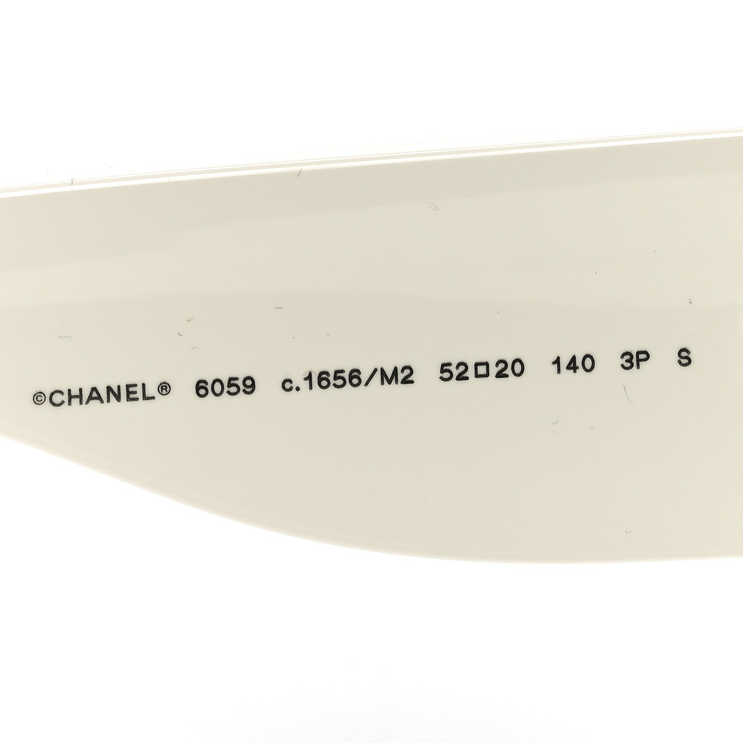 Chanel Acetate Square Sunglasses 6059 Black White 6 of 7