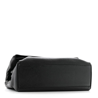 Saint Laurent Grain De Poudre Medium West Hollywood Monogram Fold-Over Black 4 of 14