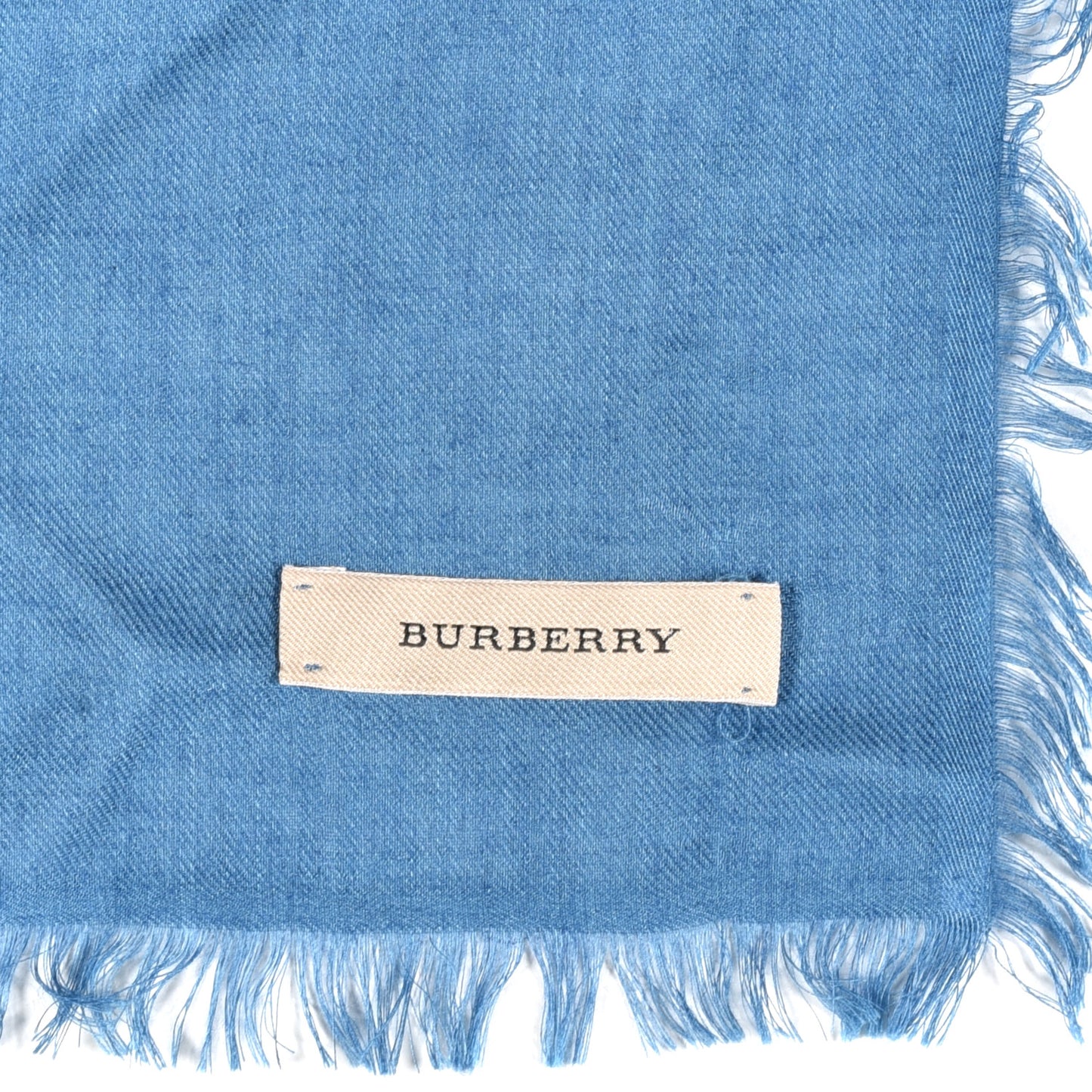 Silk Mega Check Square Scarf Blue