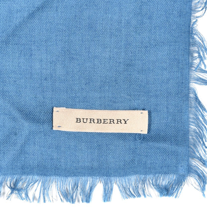 Burberry Silk Mega Check Square Scarf Blue 3 of 3