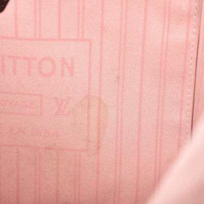 Louis Vuitton Damier Ebene Neo Neverfull MM Rose Ballerine 11 of 16