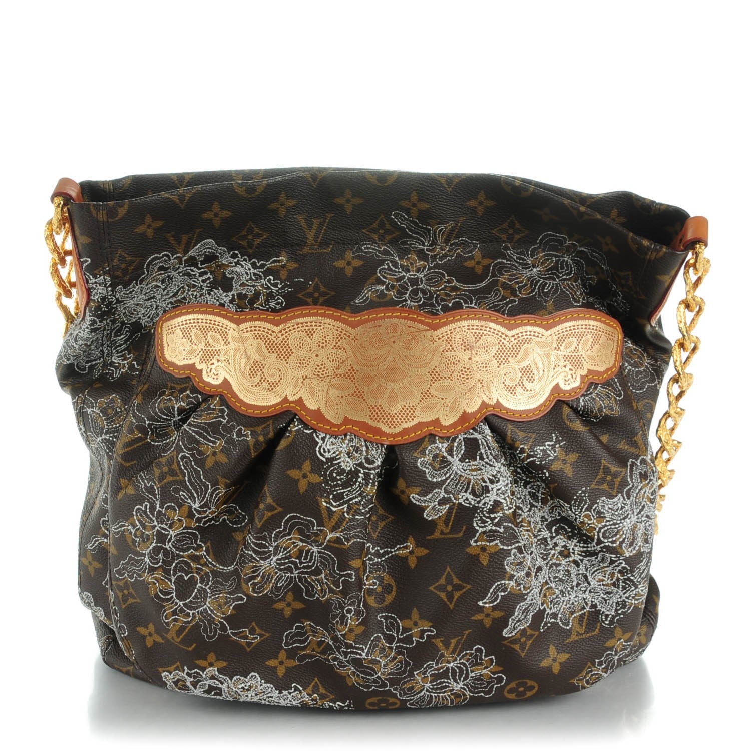 Louis Vuitton Monogram Dentelle Fersen Silver 1 of 8