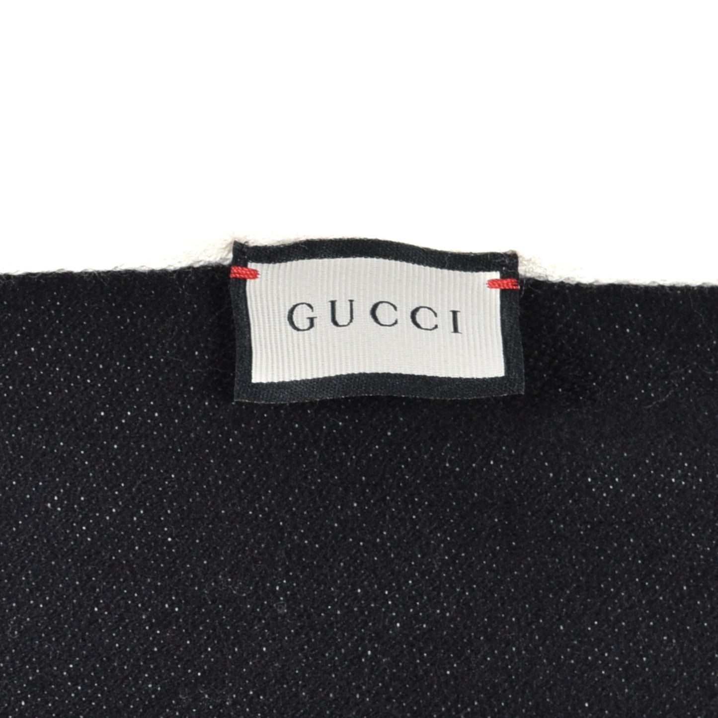 Wool Cotton Jergy Fringe Scarf Black
