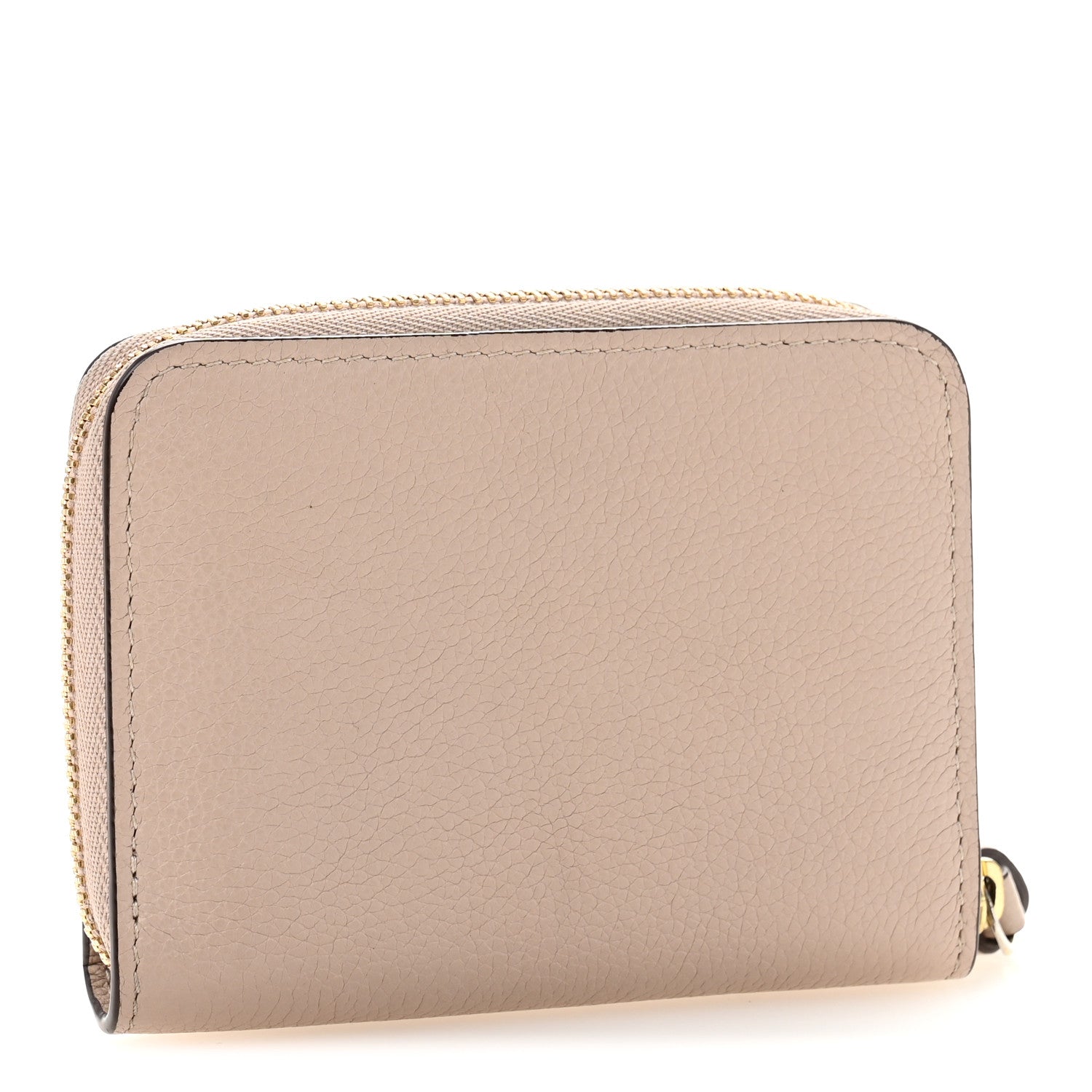 Louis Vuitton Calfskin Lockme Zippy Coin Purse Greige 3 of 9