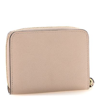 Louis Vuitton Calfskin Lockme Zippy Coin Purse Greige 3 of 9