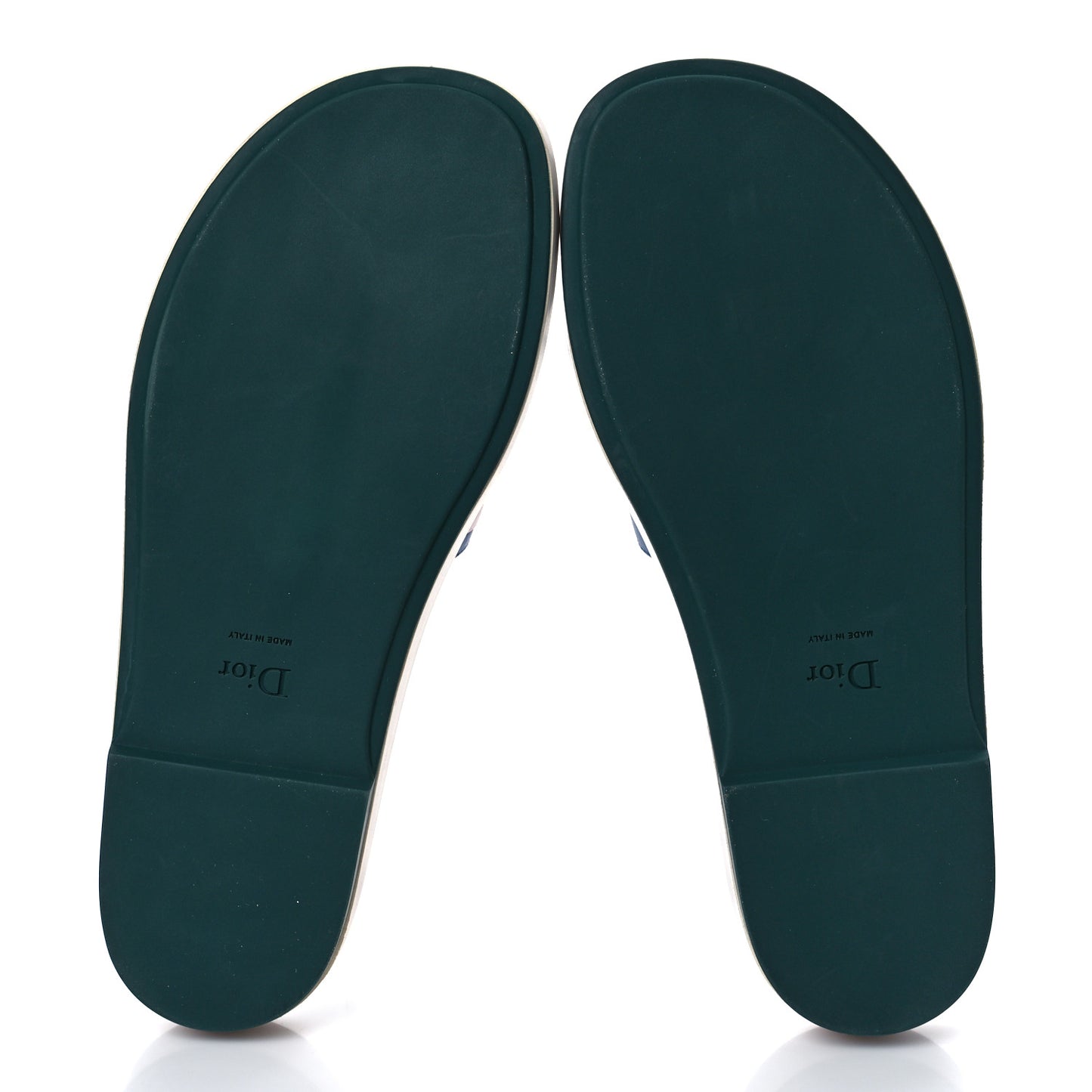 Calfskin Logo Slide Sandals 36 Multicolor