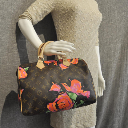 Louis Vuitton Monogram Roses Speedy 30 2 of 8