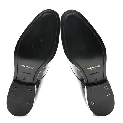 Saint Laurent Patent Calfskin Montaigne 25 Uniform 36 Black 6 of 9