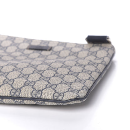 Gucci GG Supreme Monogram Small Flat Messenger Bag Navy 9 of 10