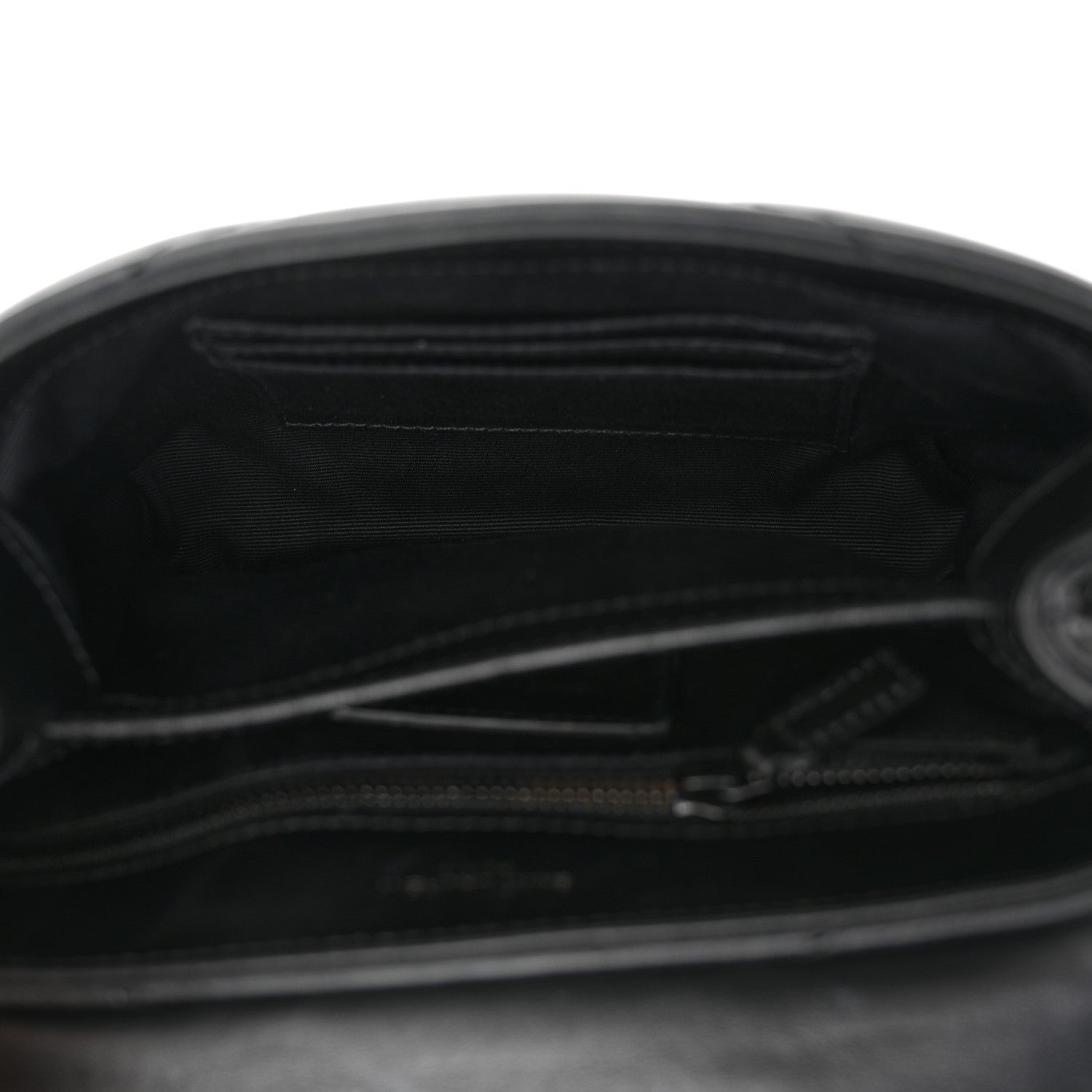 Saint Laurent Calfskin Y Quilted Monogram Monochrome Toy Loulou Crossbody Bag Black 5 of 15