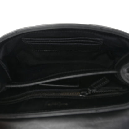 Saint Laurent Calfskin Y Quilted Monogram Monochrome Toy Loulou Crossbody Bag Black 5 of 15