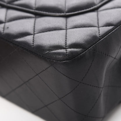 Chanel Lambskin Quilted Jumbo Double Flap Black 11 of 23
